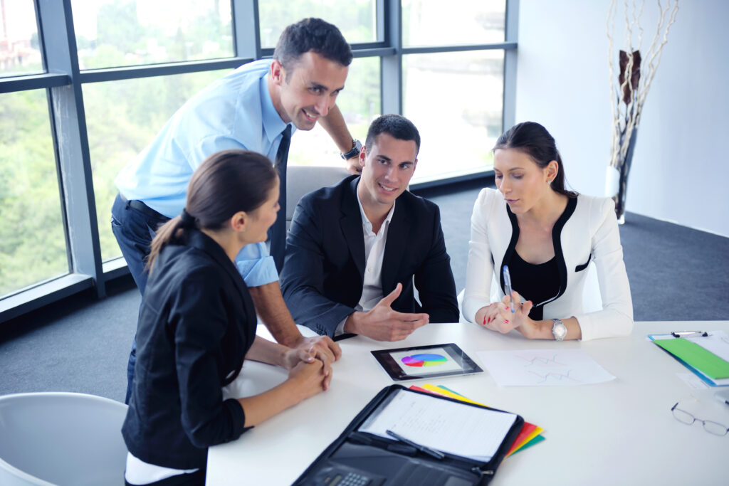 business people group in a meeting at office